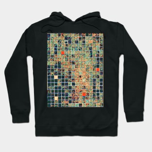 Modernist Retro Brick Matrix Hoodie